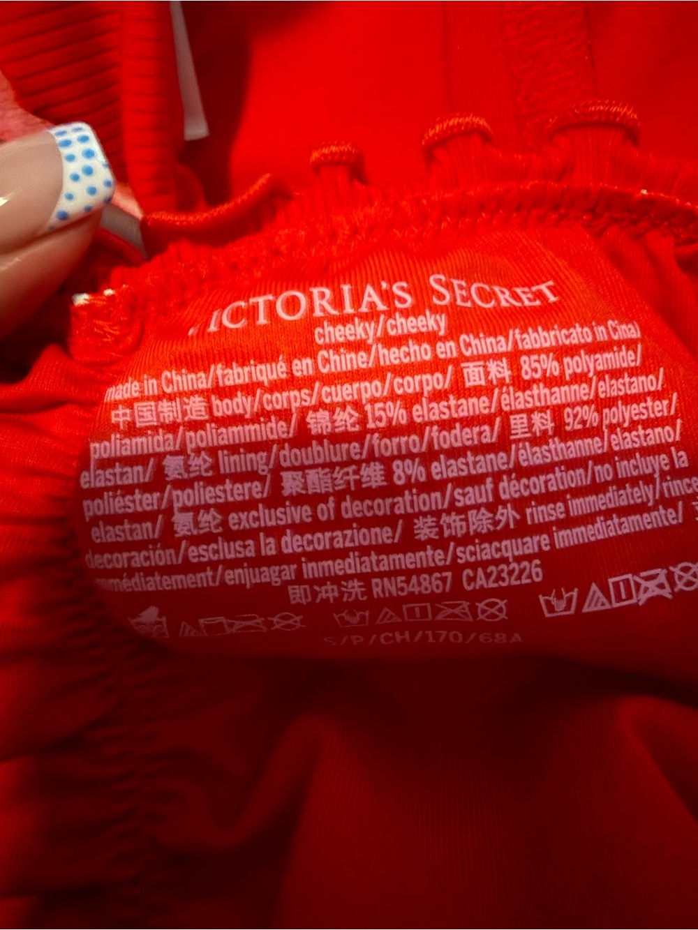 NWOT Victoria’s Secret Red Two-Piece Bikini Set - Picture 6 of 9